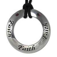 Faith Inspirational Motivational Saying Pendant Necklace Jewelry