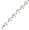 Sterling Silver Pentacle Link Bracelet