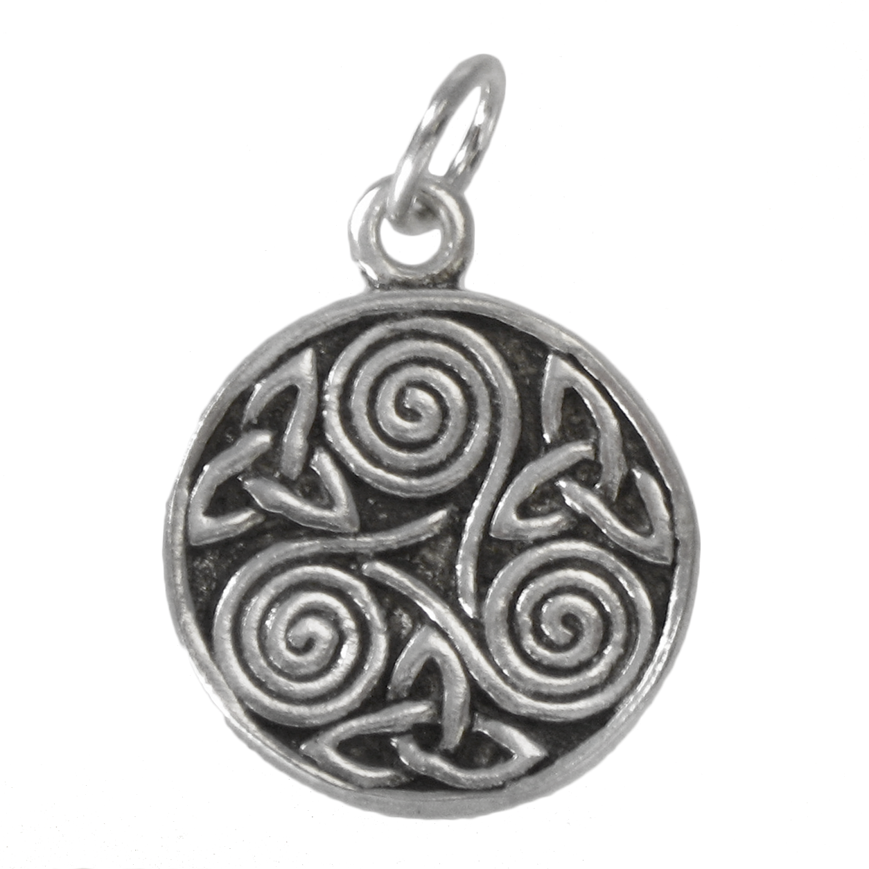 Celtic Silver Trinity Knot Clip Charm Pendant for bracelet chain Locket 