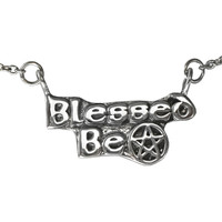 Blessed Be Sterling Silver Pentagram Necklace