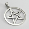 Large Sterling Silver Pentagram Pentacle Pendant