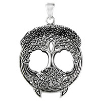 Sterling Silver Tree of Life Celtic Knot Pendant 