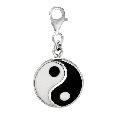 Sterling Silver Yin Yang Clip-On Charm