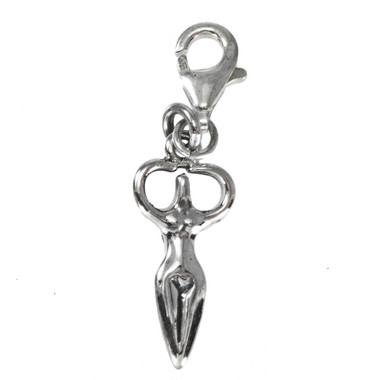 Mother Moon Goddess Symbol Sterling Silver Clip Charm Jewelry