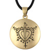 Bronze Ezili Dantor Voodoo Veve Pendant Necklace