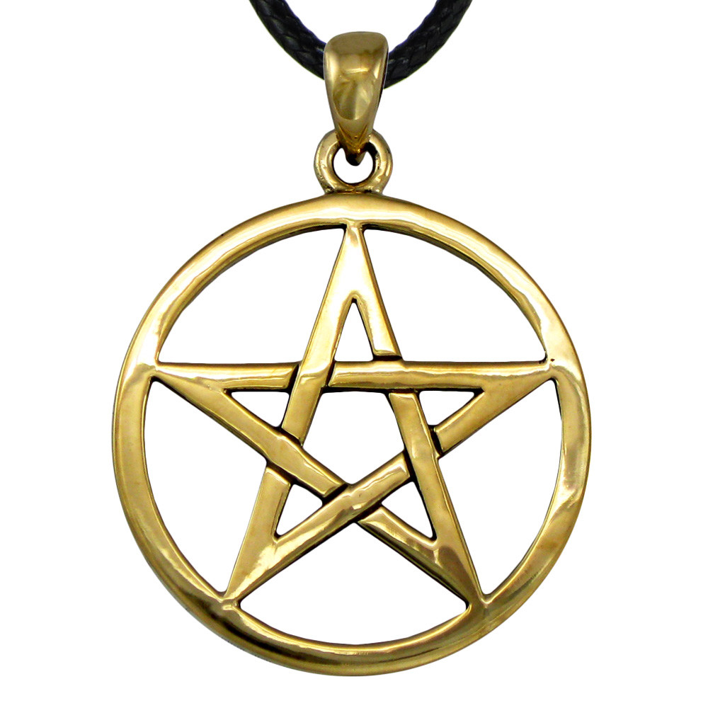 Gold pentacle pendant Clearance