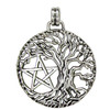 Tree of Life Yggdrasil Pentacle Pentagram Pendant Wiccan Pagan Jewelry