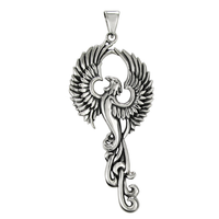 Sterling Silver Rise of the Phoenix Pendant