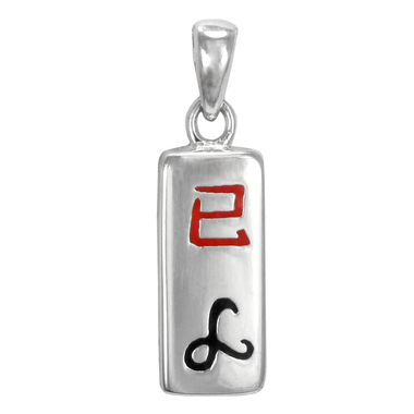 Sterling Silver Chinese Zodiac Snake Sign Charm Pendant