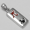 Sterling Silver Chinese Zodiac Dog Sign Charm Pendant