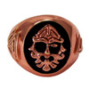 Large Copper Odin Valknut Signet Ring