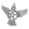 Sterling Silver Raven Pentacle Ring