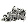 Large Sterling Silver Tribal Celtic Knot Dragon Pendant with Rising Sun Jewelry