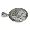 Sterling Silver Yin Yang Symbol Pendant with Celtic Knot Motifs