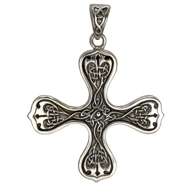 Sterling Silver Celtic Knot Cross of the Spirit Pendant