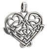 Sterling Silver Celtic Love Knot Heart Pendant