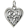 Sterling Silver Celtic Love Knot Heart Charm 
