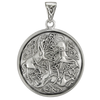 Sterling Silver Celtic Knot Horse Triskelion Pendant