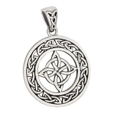 Sterling Silver Witches Celtic Knot Triquetra Pendant