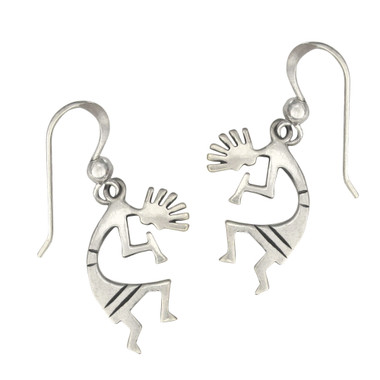Sterling Silver Kokopelli Symbol Earrings Southwestern Jewelry
