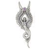 Sterling Silver Melusine Pendant with Natural Amethyst
