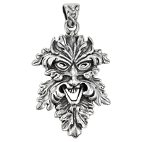 Sterling Silver Laughing Leafman Pendant 