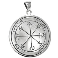 Sterling Silver First Pentacle of Mars Talisman