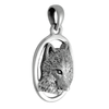 Sterling Silver Wolf Head Totem Pendant