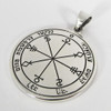 Sterling Silver Sixth Pentacle of the Moon Talisman