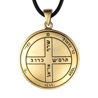 Bronze 6th Pentacle of Jupiter Talisman for Protection