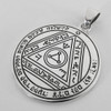 Sterling Silver Sixth Pentacle of the Sun Talisman for Subterfuge