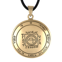 Bronze Fifth Pentacle of the Sun Talisman for Travel