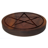 Solid Wood Walnut Wiccan Pentacle Paten Finished