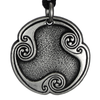 Dagaz Rune of New Beginnings Talisman Pewter Pendant Necklace