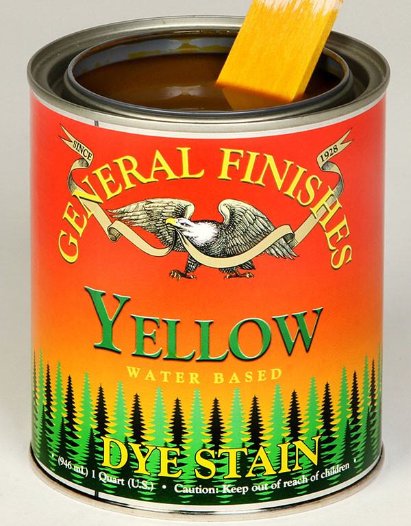 Water Based Dye Stain - Yellow - Global Wood Source.