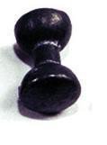 Unpainted Lead Dumbbell Eyes