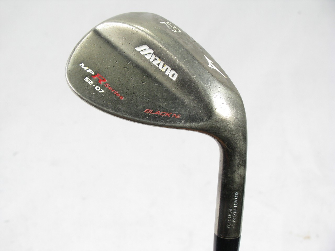 Mizuno MP R-Series Black Ni Gap Wedge 52* 52-07 w/ Factory Steel Wedge ...