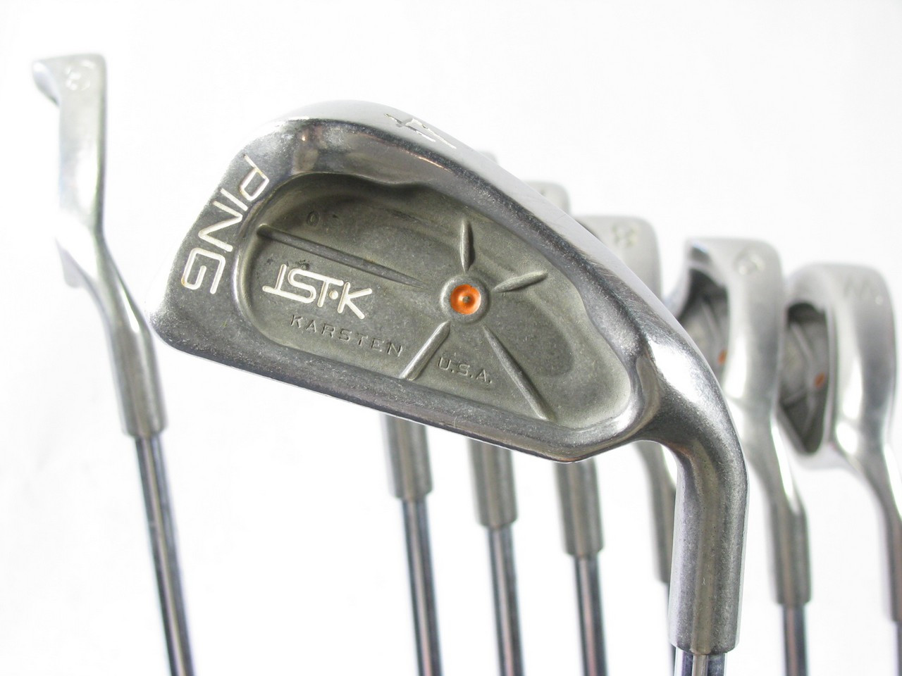 Ping ISIK ORANGE DOT Iron Set 3PW w/ Steel JZ Stiff MATCHING SERIALS (Out of Stock) Clubs n