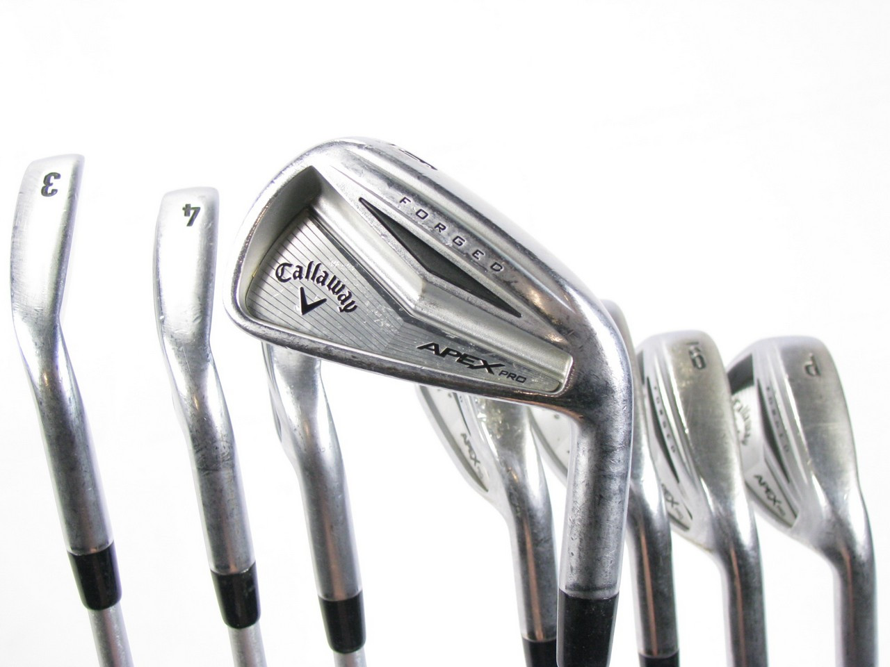 Callaway Apex Pro Iron Set 3PW w/ Steel Extra X Flex KBS Tour 130 +1* Clubs n Covers Golf