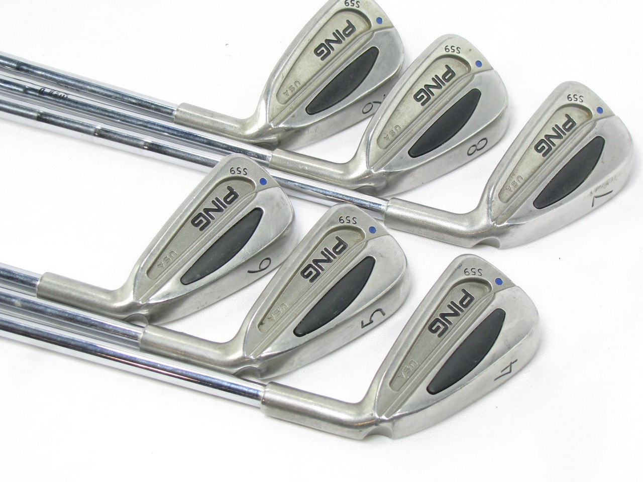 Ping S59 BLUE DOT Iron Set 49 iron w/ Steel ZZ65 Stiff Flex +1/2
