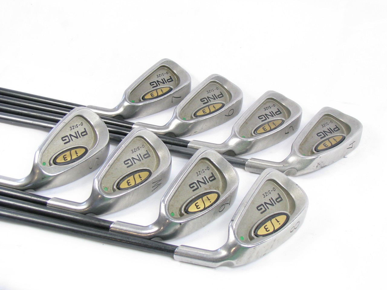 Ping i3 OSize GREEN DOT iron Set 4PW+SW w/ Graphite 350 Series