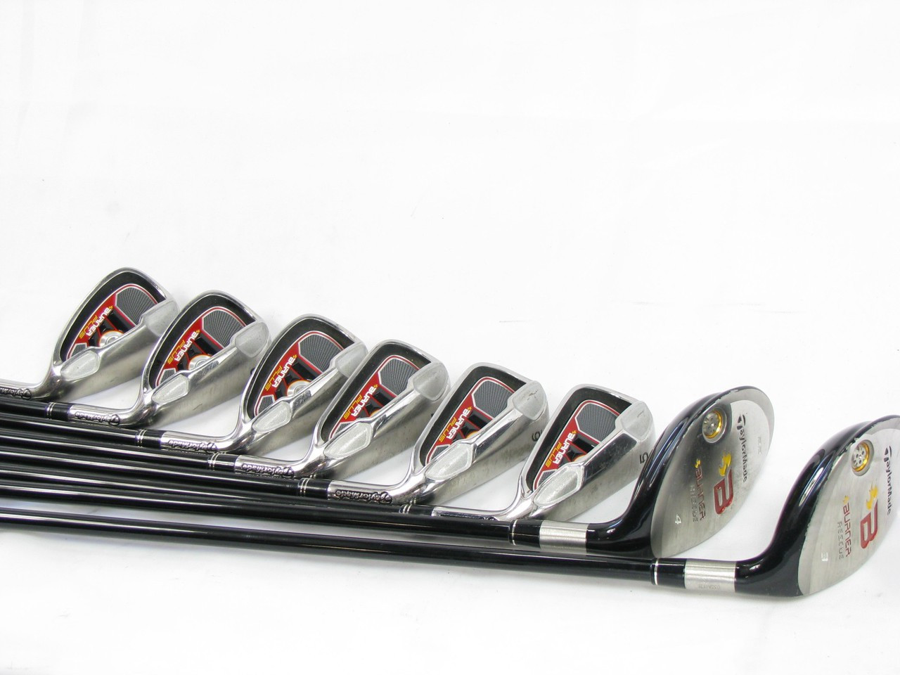 TaylorMade Burner Plus iron set 3h, 4h, 5PW w/ Graphite REAX 60