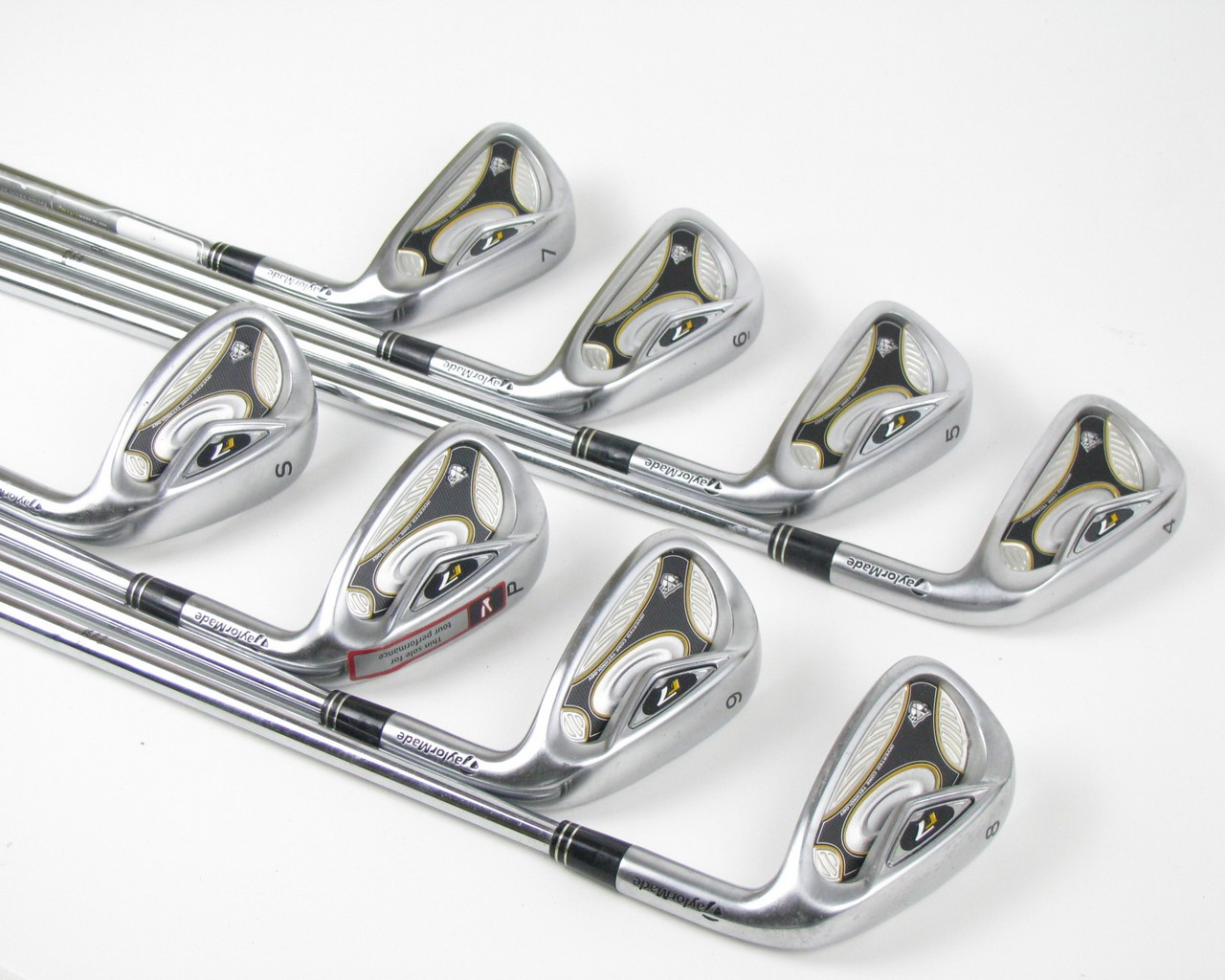 TaylorMade r7 TP iron set 4PW+SW w/ Dynamic Gold S300 +1.5" (Out of