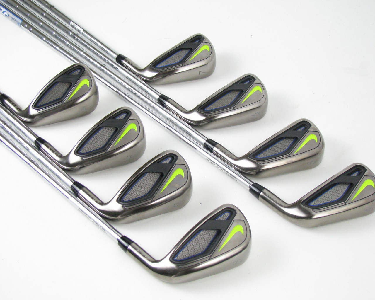 Mint Nike Vapor Fly Iron Set 4 Pw Aw W Steel Zip Tip 85 Stiff Clubs N Covers