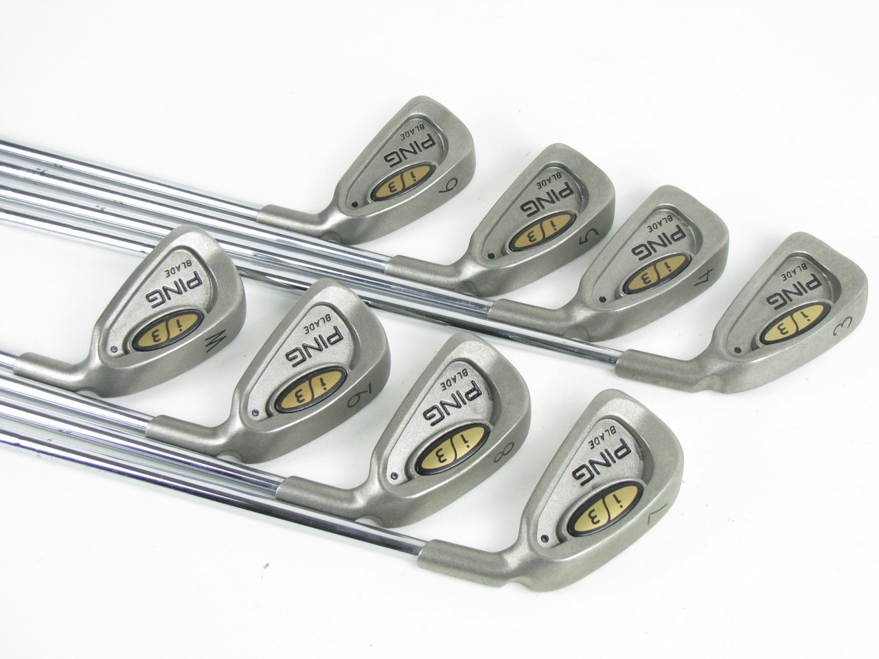 Ping i3 Blade BLACK DOT iron Set 3PW w/ Steel Cushin JZ Stiff Clubs