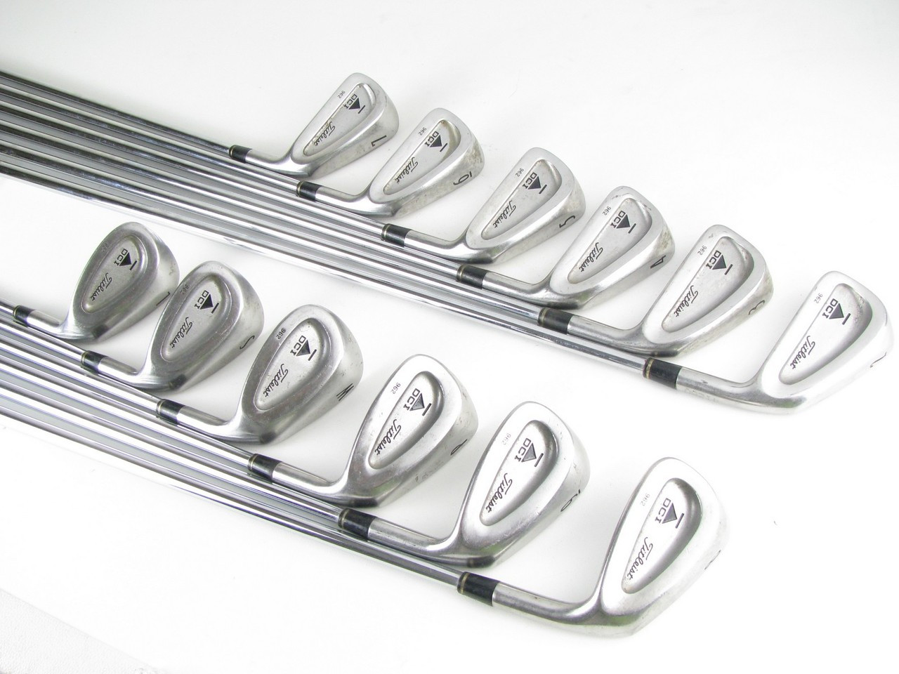 Titleist DCI 962 iron set 2PW+GW+SW+LW w/ Steel Rifle Tour Flighted 6.