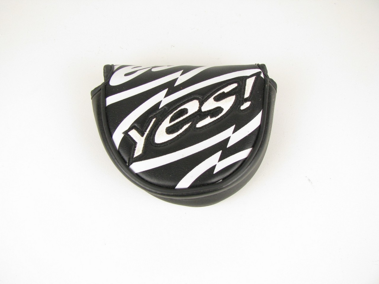 Yes! Mallet CENTER SHAFT Putter Headcover BLACK/WHITE Clubs n Covers Golf