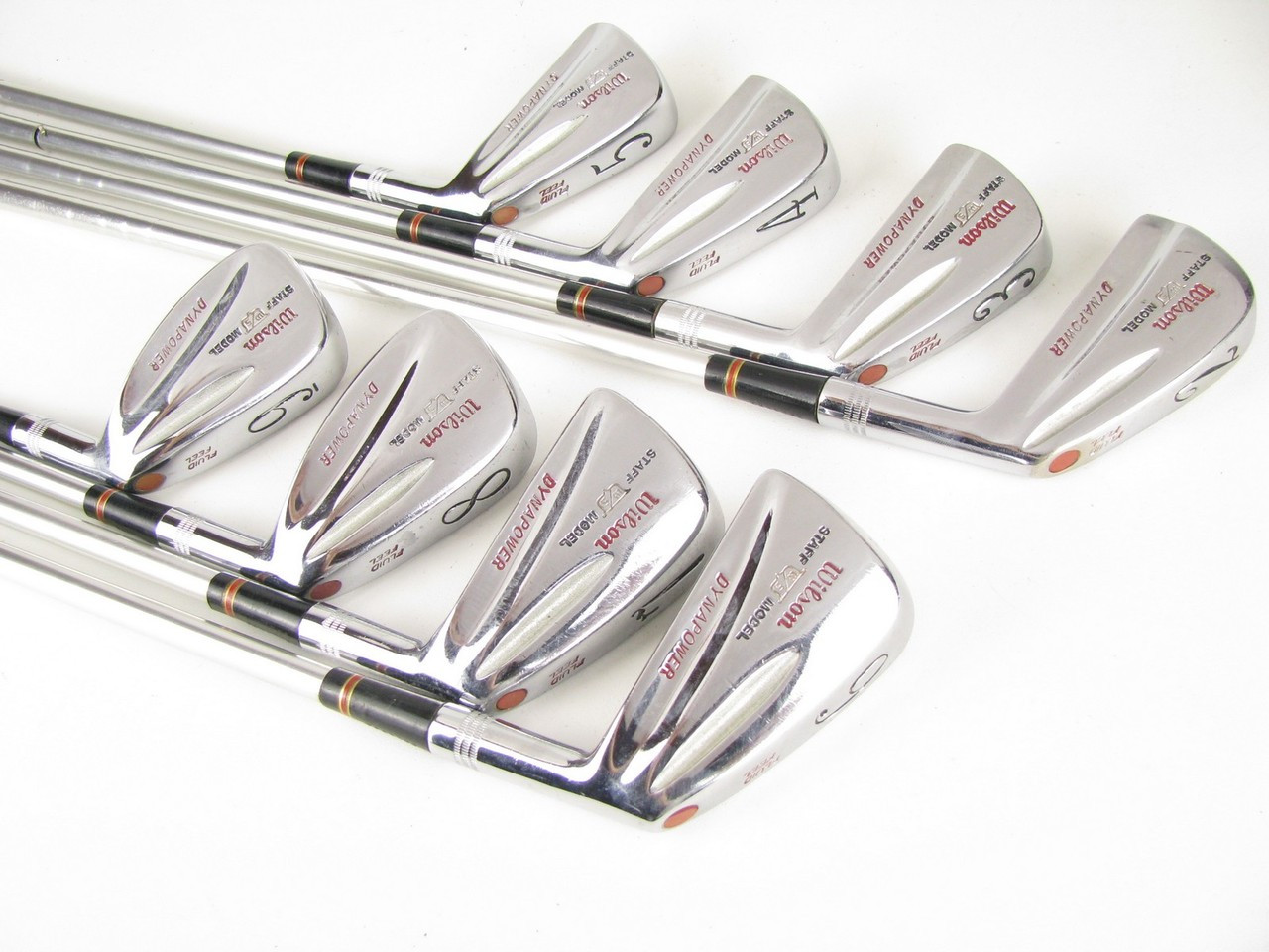 VINTAGE Wilson Staff Dynapower 6970 iron set 29 w/ Aluminum Staff Pro
