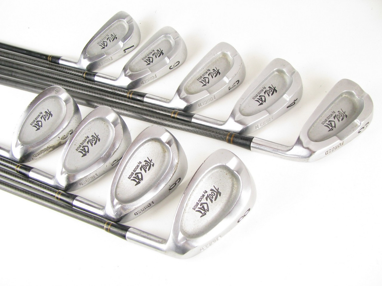 Wood Bros Kool Cat iron set 3PW+SW w/ Graphite Stiff (Out of