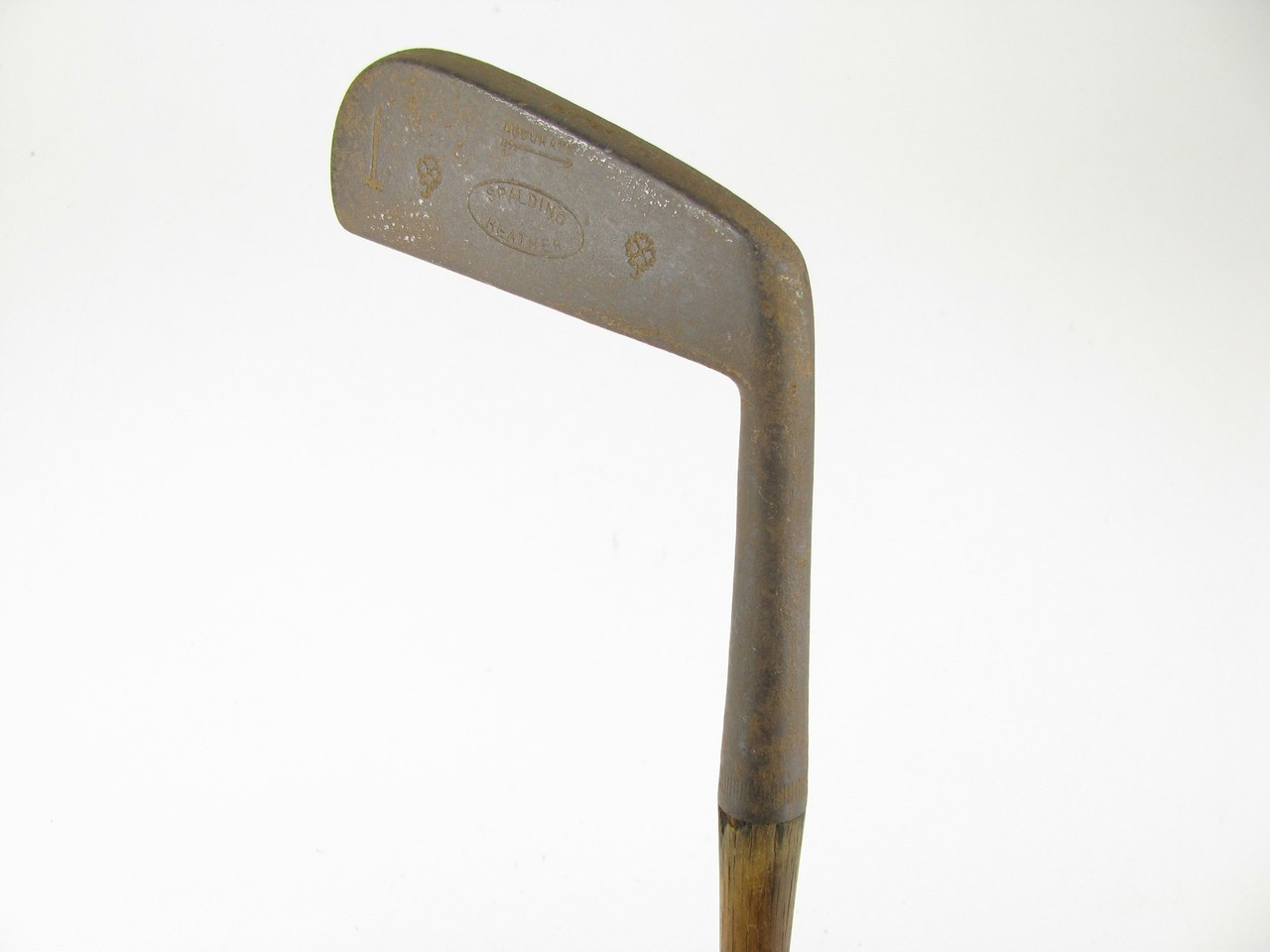 VINTAGE Spalding Heather 1-J Accurate Hickory Shaft Putter (Out of ...